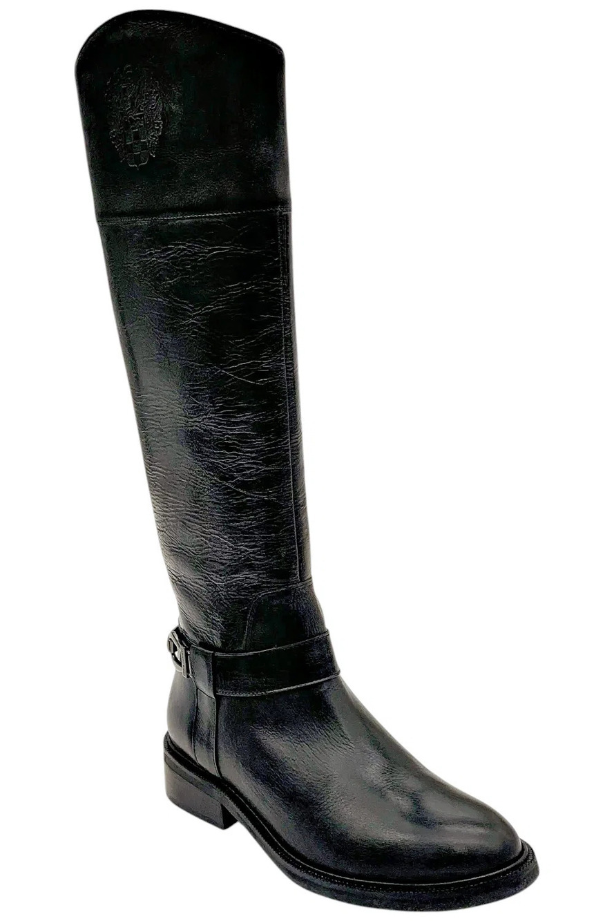 Vince Camuto Women's Leather Medium Calf, Knee High Boots Black - Medium